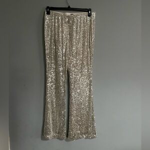 Old Navy Gold Sequins Pants L
